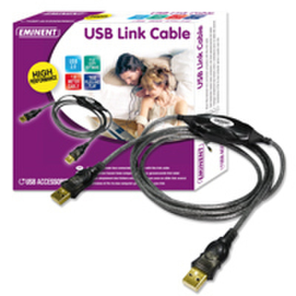 Eminent USB High Performance Link Cable 1.8м Черный кабель USB