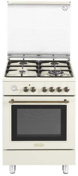 DeLonghi PEMB 664 C Freestanding Gas hob A White cooker