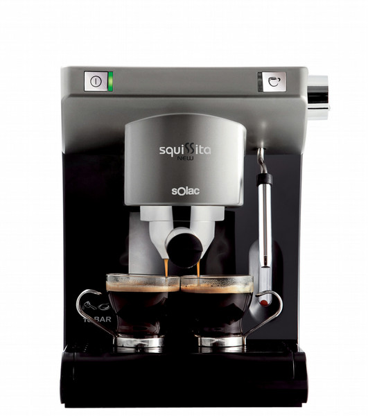 Solac CE4495 Espresso machine 1.2л 2чашек Антрацитовый, Черный кофеварка