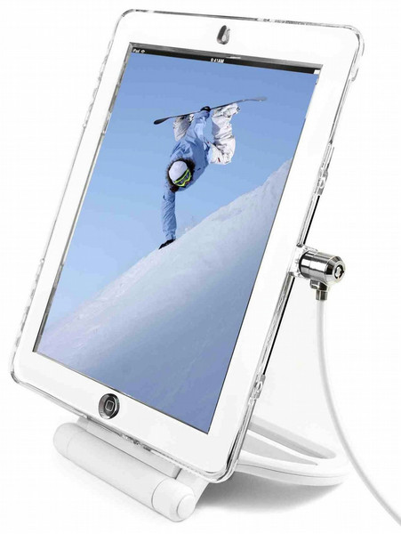 Maclocks Security Cover / Stand Edelstahl, Weiß