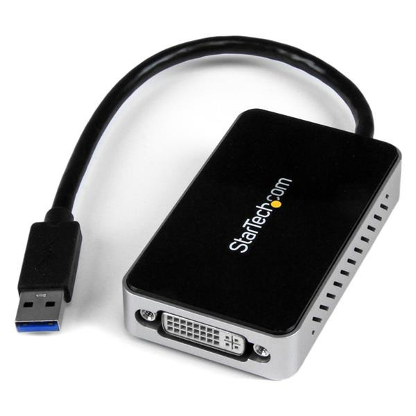 StarTech.com USB 3.0 auf DVI Video Adapter mit USB Hub - Externe Multi Monitor Grafikkarte - 1920x1200