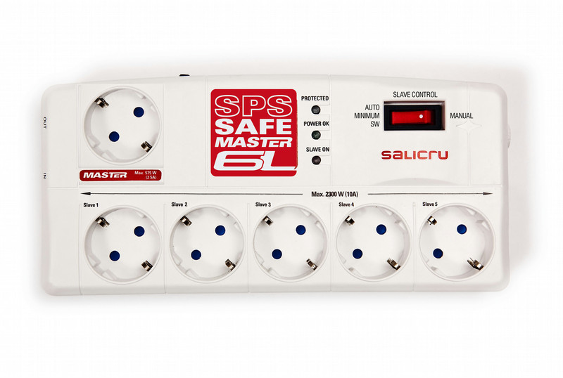 Salicru SPS.SAFE MASTER 6L 6AC outlet(s) 230V Weiß Spannungsschutz