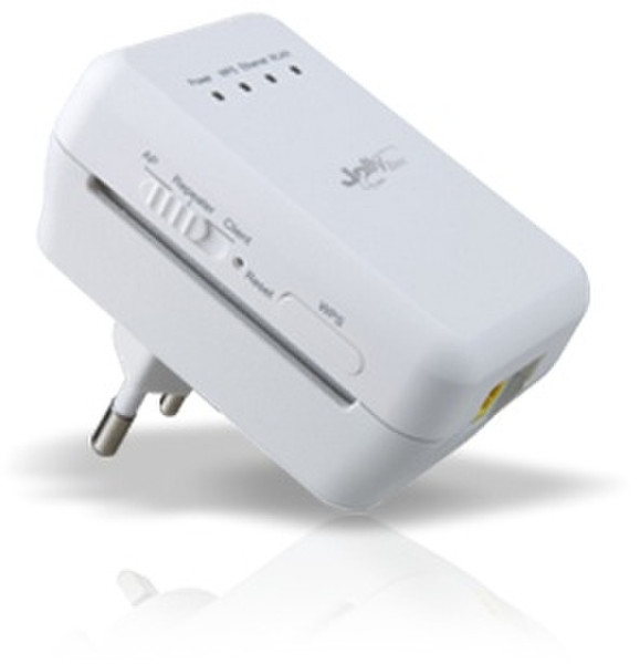 G.B.S. Elettronica WF300 AP+RP+CL 300Мбит/с Подключение Ethernet Wi-Fi Белый 1шт PowerLine network adapter