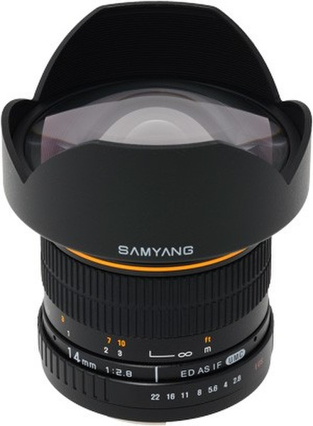 Samyang 14mm f/2.8 IF ED UMC Aspherical Беззеркальный цифровой фотоаппарат со сменными объективами / Зеркальный фотоаппарат Ultra-wide lens Черный