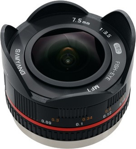 Samyang 7.5mm f/3.5 UMC Fisheye MILC Wide fish-eye lens Black