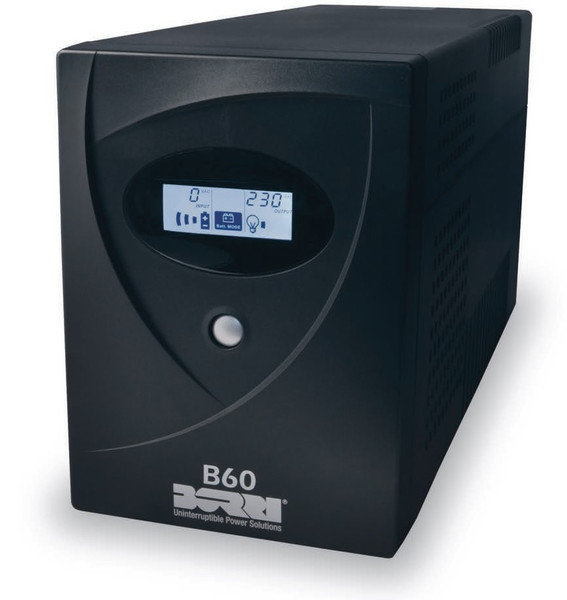 Borri B60 1kVA Line-Interactive 1000VA 4AC outlet(s) Tower Black uninterruptible power supply (UPS)