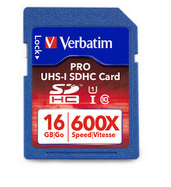 Verbatim SDHC 16GB 16ГБ SDHC Class 10 карта памяти