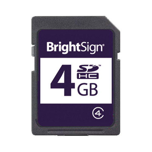 BrightSign 4GB SDHC Class 4 4ГБ SDHC MLC Class 4 карта памяти