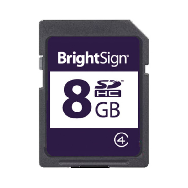 BrightSign 8GB SDHC Class 4 8ГБ SDHC MLC Class 4 карта памяти