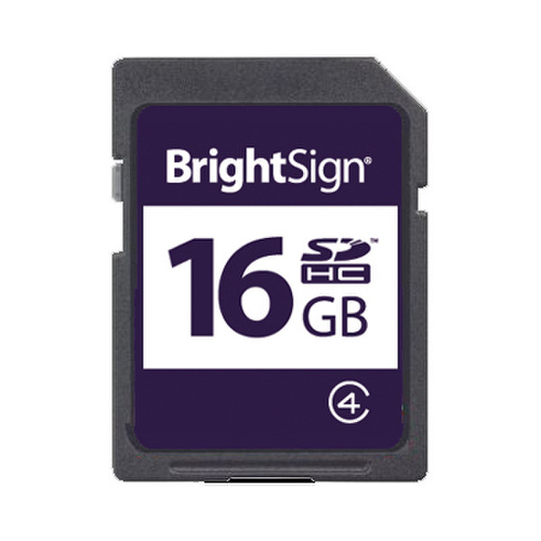 BrightSign 16GB SDHC Class 4 16ГБ SDHC MLC Class 4 карта памяти