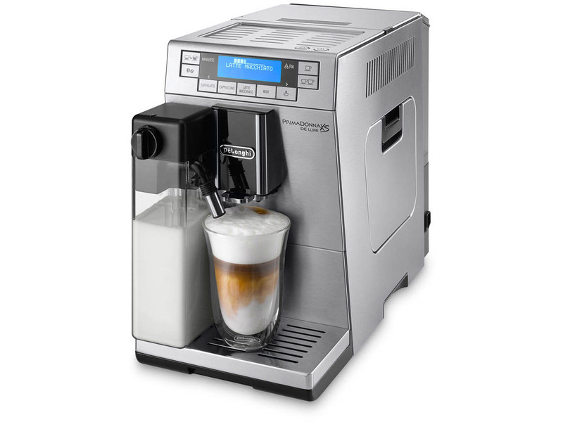 DeLonghi PrimaDonna XS ETAM 36.365.M Отдельностоящий Автоматическая Espresso machine 1.3л 2чашек Cеребряный