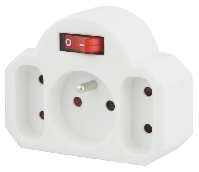 Emos 1905130000 Type C (Europlug) Type C (Europlug) White power plug adapter