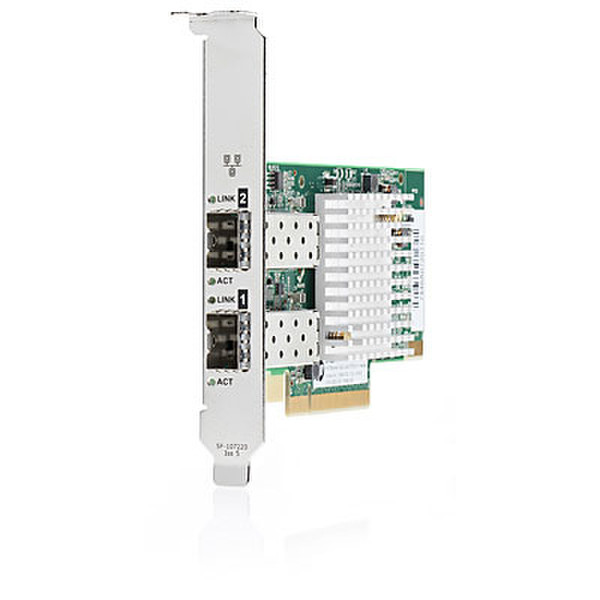 Hewlett Packard Enterprise 10Gb 2x 570SFP+ Внутренний Фибра 10000Мбит/с