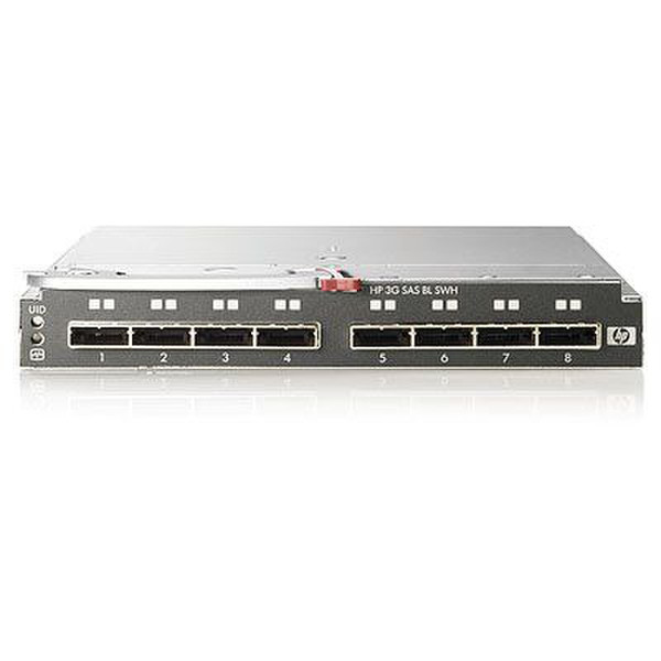 Hewlett Packard Enterprise 3Gb 8-port SAS 2.0 BL-c Switch Dual Pack Module for BladeSystem c-Class Encl Netzwerkkarte