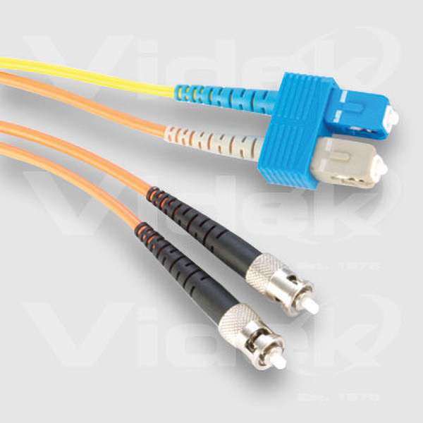 Videk 62.5/125 ST to 9/125 SC Duplex Mode Conditioning Fibre Cable 5m 5m ST SC fiber optic cable