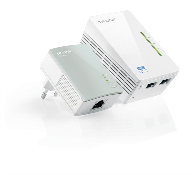 TP-LINK TL-WPA4220KIT 300Mbit/s Eingebauter Ethernet-Anschluss WLAN PowerLine Netzwerkadapter