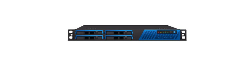 Barracuda Networks Message Archiver 350 NAS Rack (1U) Eingebauter Ethernet-Anschluss Schwarz, Blau