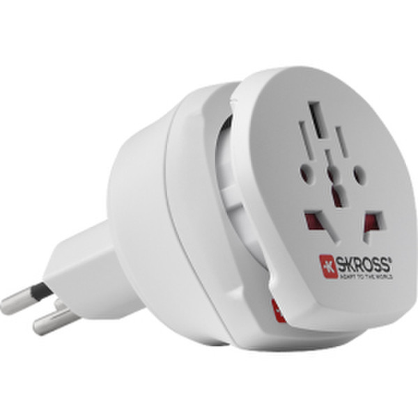 Skross Country Adapter, Combo World White power plug adapter