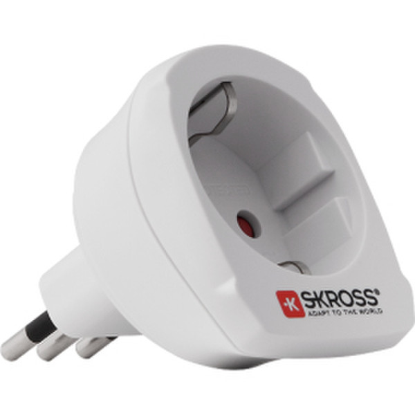 Skross Country Adapter, Europe-Italy Тип L (IT) Белый адаптер сетевой вилки
