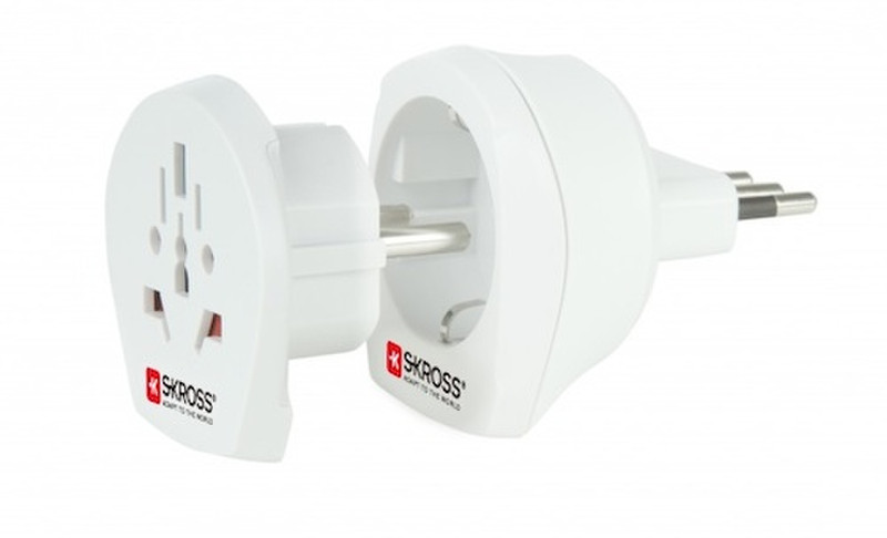 Skross Country Adapter, Combo World Type L (IT) White power plug adapter