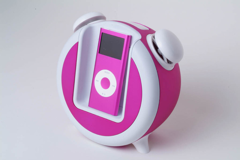 Edifier iF200 iPod Alarm Clock and Speaker System, Pink 3W Pink docking speaker