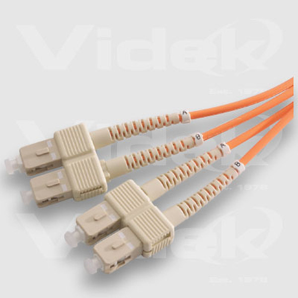 Videk 50/125 SC to SC Duplex Fibre Optic Cable 5m 5m SC SC Glasfaserkabel