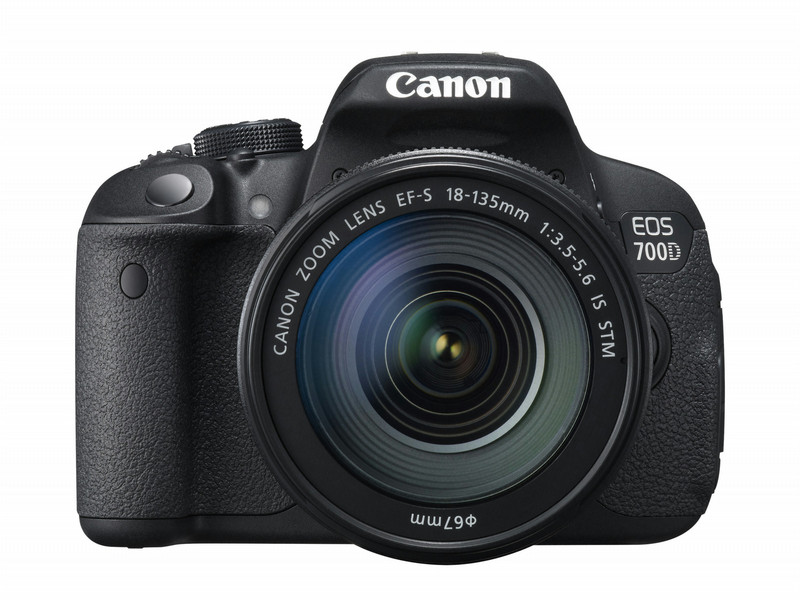 Canon EOS 700D + EF-S 18-135mm Однообъективный зеркальный фотоаппарат с объективом 18МП CMOS 5184 x 3456пикселей Черный