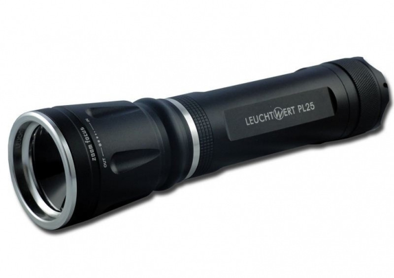 Leuchtwert PL25 Hand flashlight LED Black