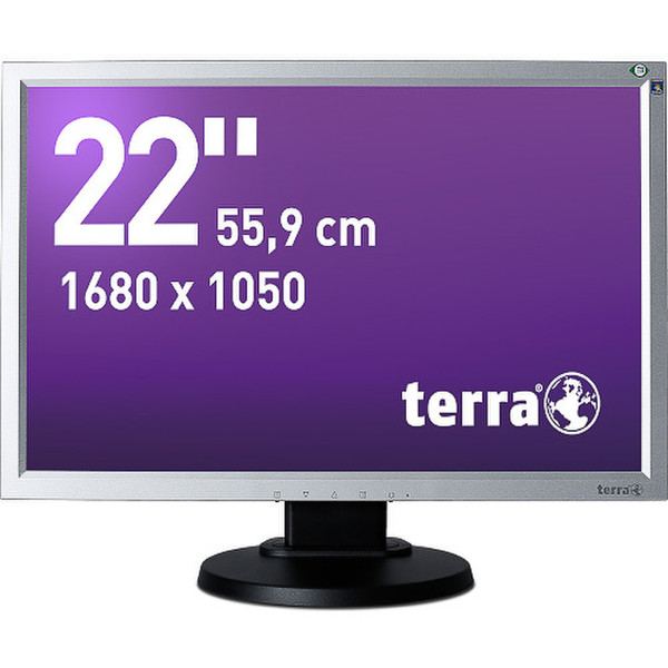 Wortmann AG Terra 2230W PV, Greenline Plus 22Zoll TN+Film Schwarz, Silber Computerbildschirm