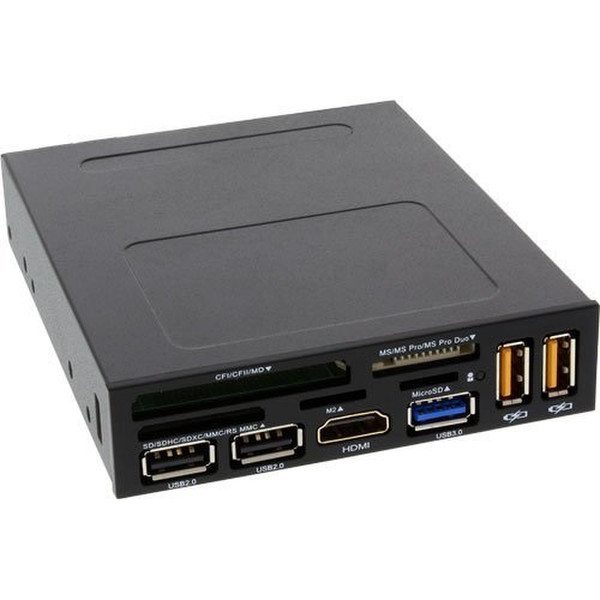 InLine 33394V Eingebaut USB 2.0 Schwarz Kartenleser