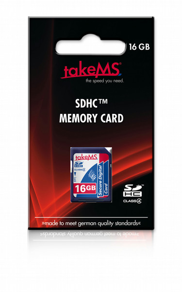takeMS SDHC 16GB 16ГБ SDHC Class 4 карта памяти