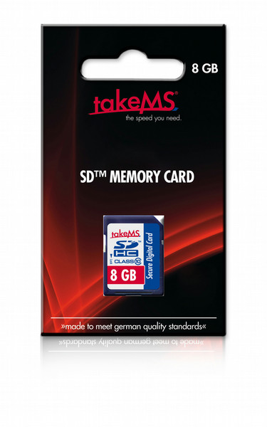 takeMS SDHC 8GB 8ГБ SDHC Class 10 карта памяти