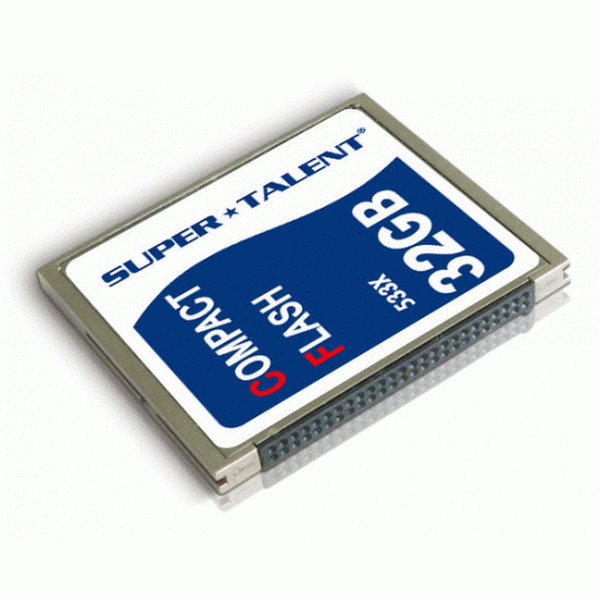 Super Talent Technology CF/32-533X 32GB CompactFlash NAND memory card
