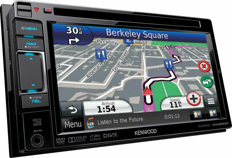 Kenwood Electronics DNX-5230BT Fixed 6.1Zoll TFT Touchscreen 2600g Schwarz Navigationssystem