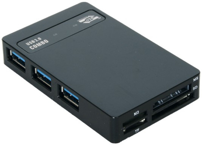 EXSYS EX-1635 USB 3.0 Черный устройство для чтения карт флэш-памяти