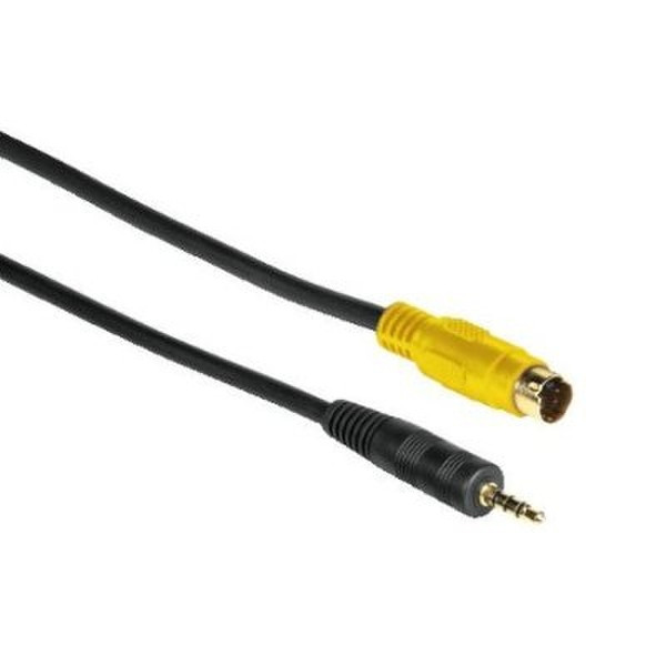 Hama 3.5mm/S-Video Cable, 2 m 2m S-Video (4-pin) Schwarz