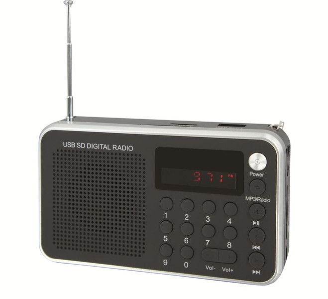 Soundmaster TR150SW Портативный Цифровой Черный радиоприемник