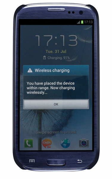 ZENS Wireless Charging Protection Shield, Galaxy S3 Blue
