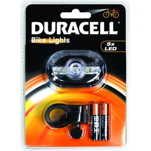 Duracell BIK-F03WDU Велосипедный фонарик LED Черный электрический фонарь