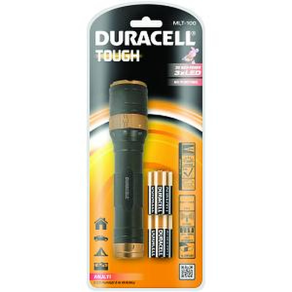 Duracell MLT-100 Ручной фонарик LED Черный электрический фонарь