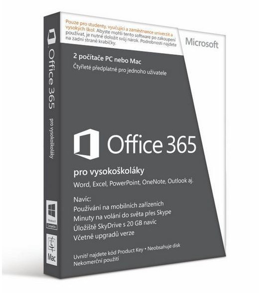 Microsoft Office 365 University SK Subscr 4YR AE EU