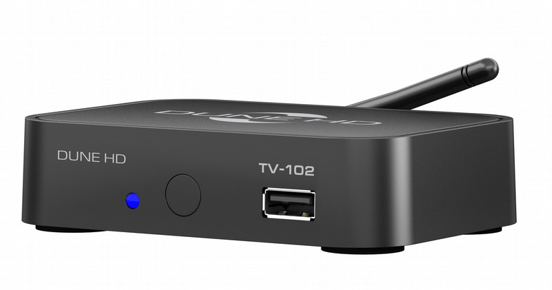 HDI Dune TV-102W Cable,Ethernet (RJ-45),IPTV Full HD Black TV set-top box