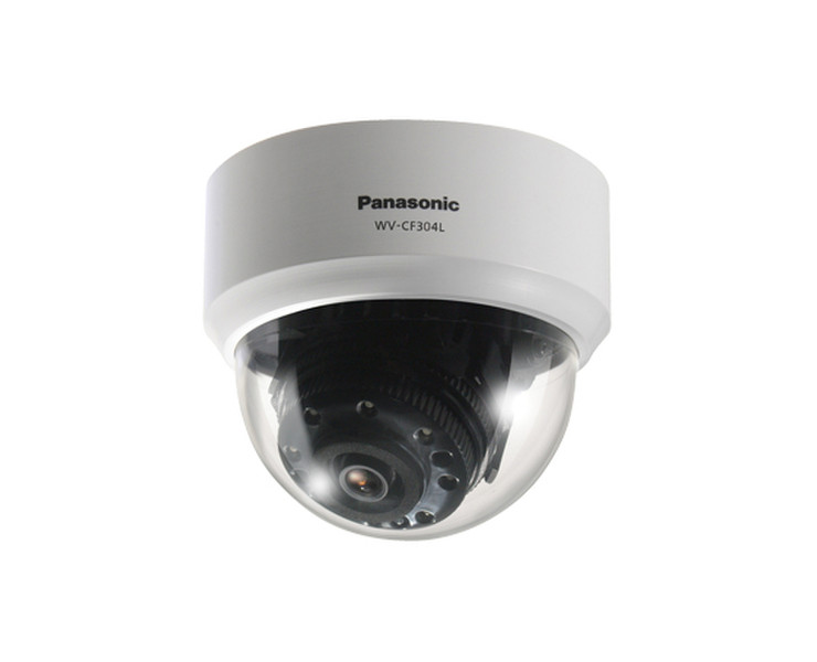 Panasonic WV-CF304LE CCTV security camera В помещении и на открытом воздухе Dome Белый камера видеонаблюдения