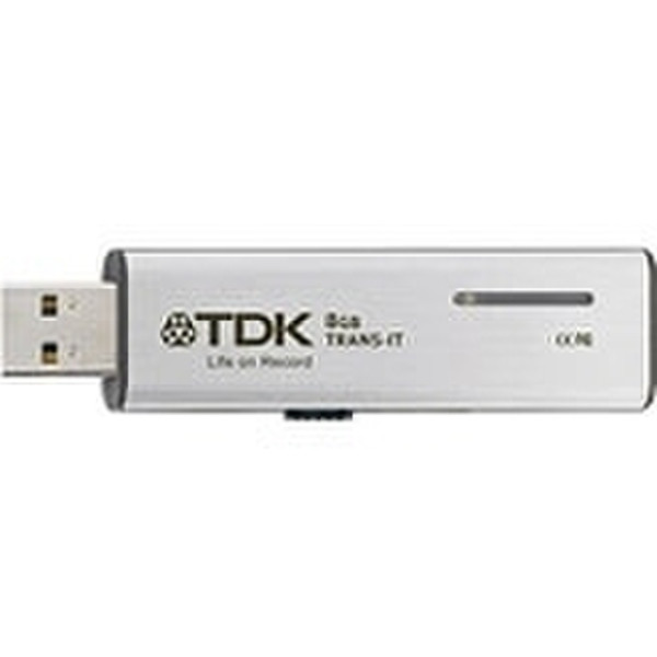 TDK TRANS-IT USB Flash Drive Slider 2GB 2ГБ USB 2.0 Cеребряный USB флеш накопитель