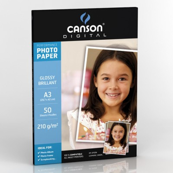 Canson Performance Glossy A4 240G A3 White photo paper