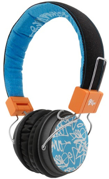 Acteck LVAK-007 Ohraufliegend Kopfband Schwarz, Blau Kopfhörer