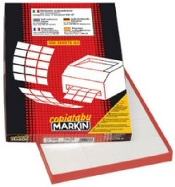 Markin 210C550 White printer label
