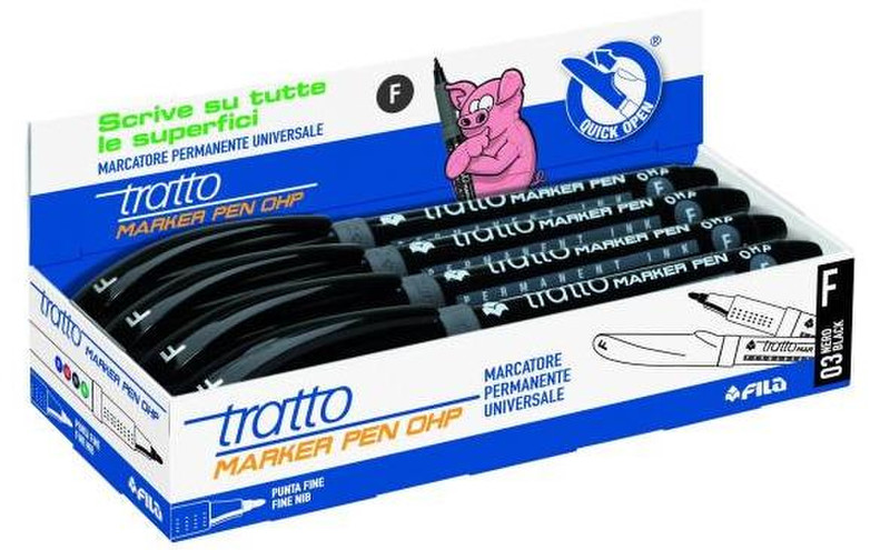 Tratto 806803 Black 8pc(s) marker