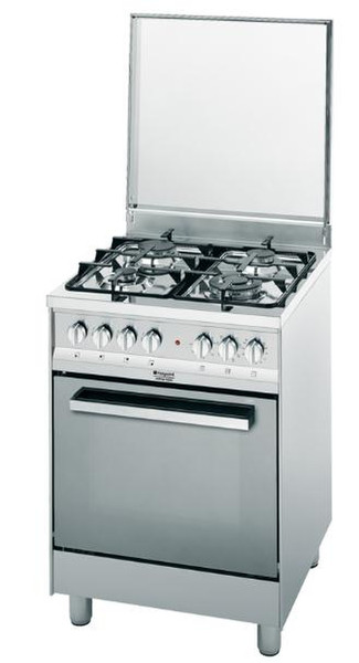 Hotpoint CP65SP2 /HA S Freistehend Gas hob A Edelstahl Küchenherd