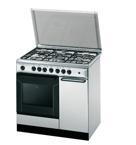 Indesit K9F71S(X)/I S Freistehend Gas hob C Edelstahl Küchenherd